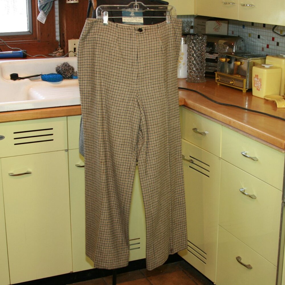 Young Pendleton Women's Wool Pants Houndstooth Sl… - image 1